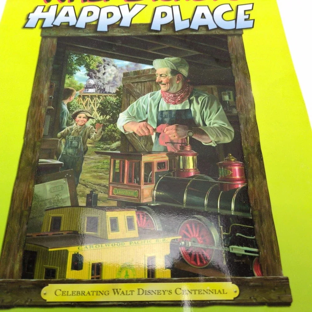 Walt Disney's Happy Place Signed Michael Broggie 1st Edition 2001 Disney‎ Book